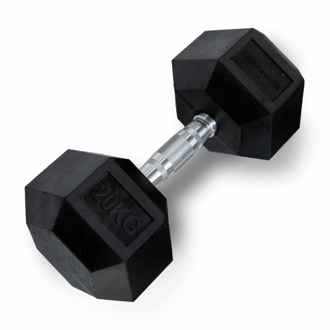 Anatomy Hex rubber coated dumbbell