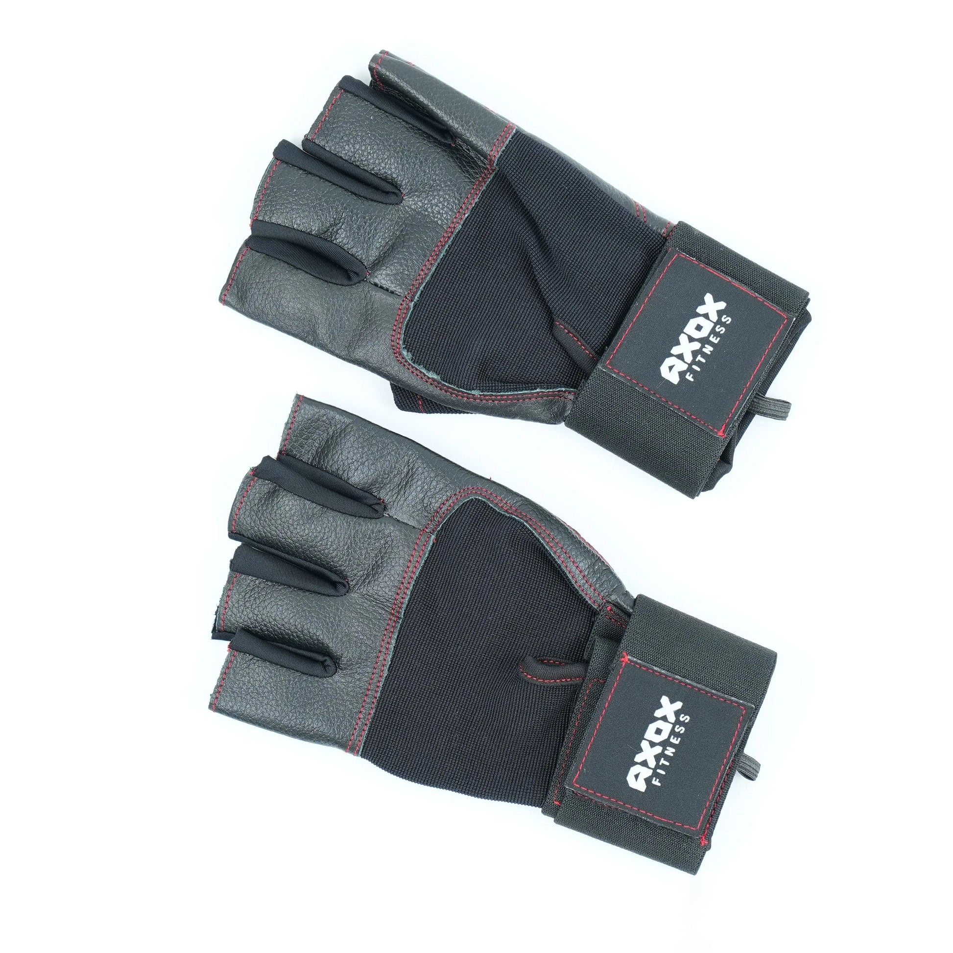 Axox Fitness Leather Weight Lifting Gloves