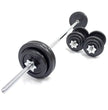 TA Sport Black Barbell and Dumbbell Set with Carry Case | 50 Kg