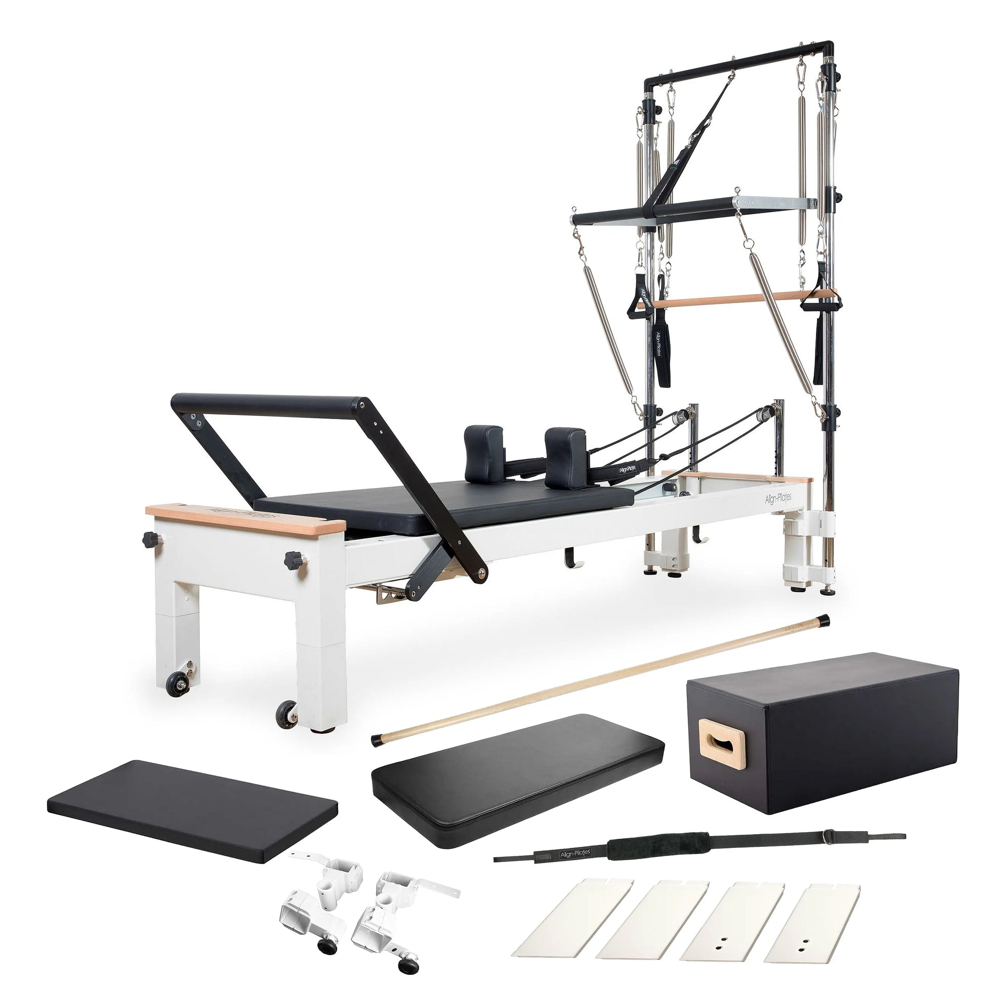 Align-Pilates C8-S Pro Pilates Reformer with Half Cadillac