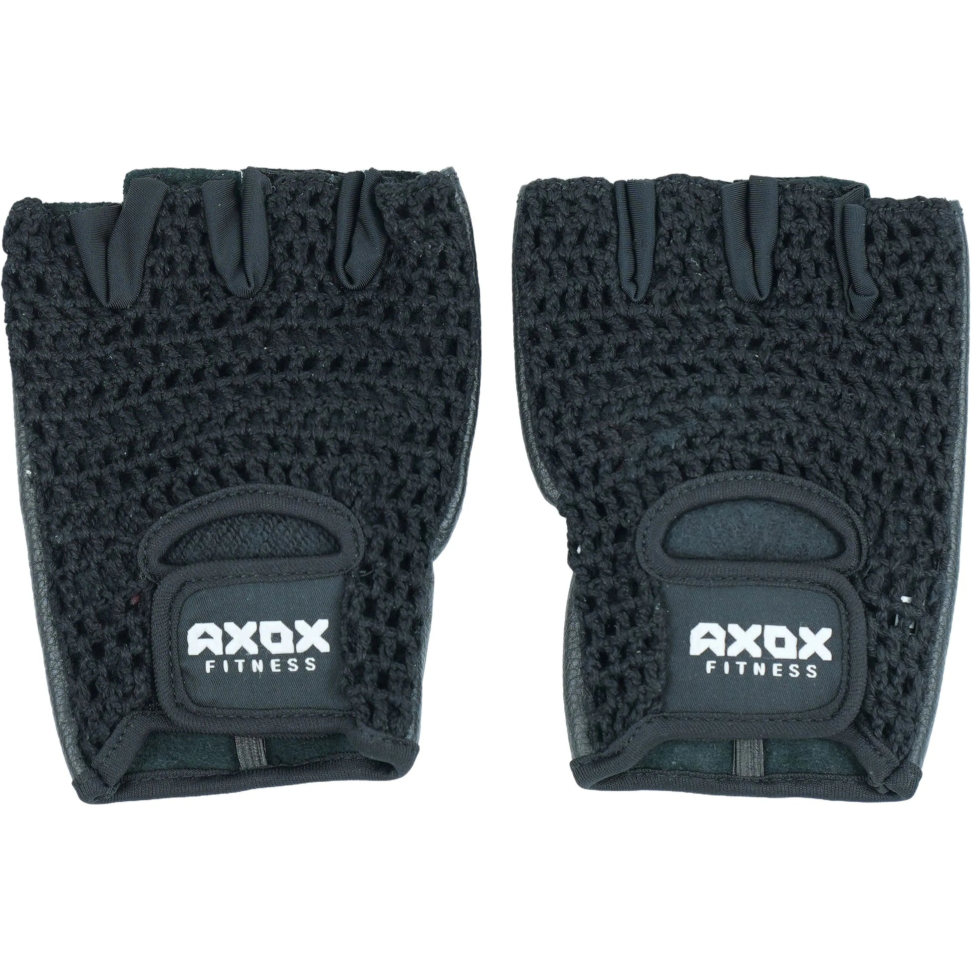 Axox Fitness Leather Fitness Gloves | Black