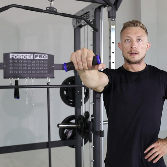 Force USA F50 Plate Loaded Multi Functional Trainer (Includes 15kg Olympic Barbell)